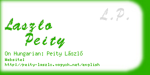 laszlo peity business card